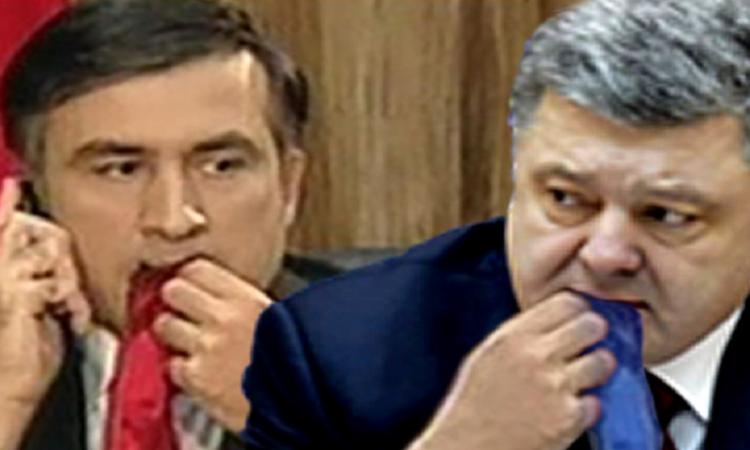 Саакашвили заявил о границах Украины на Кавказе, "флешмоб" в стране дураков