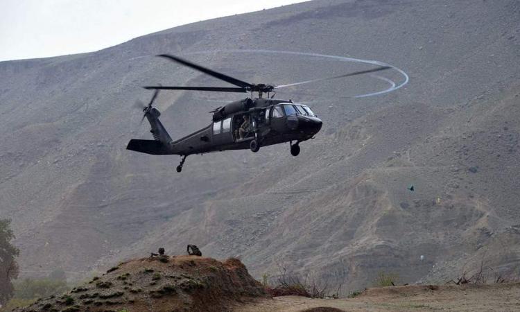 вертолёт Black Hawk Афганистан