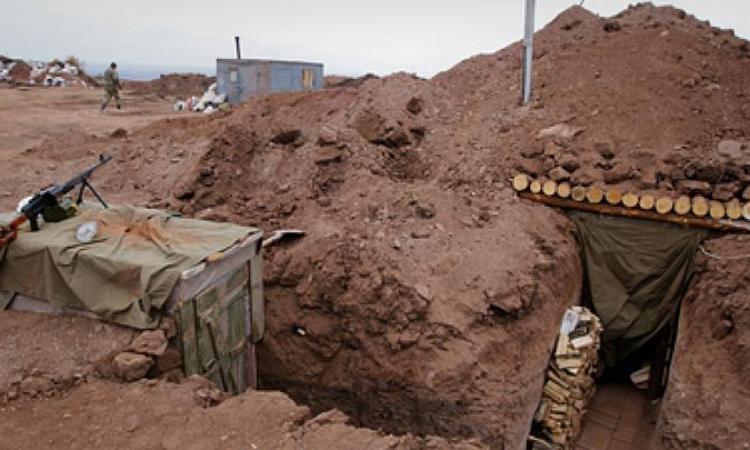 Украинские каратели в котле в Старомарьевке, готовят оборону